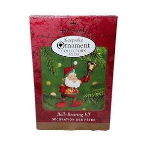 Hallmark Keepsake Collectors Club Ornament Bell-Bearing Elf Vintage 2000 Vintage